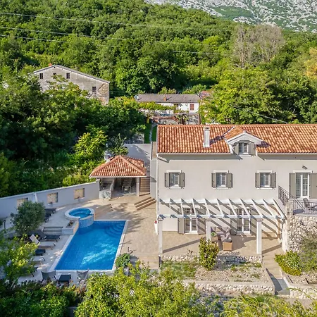 Nature Frangipane With Pool - Happy Villa Drivenik